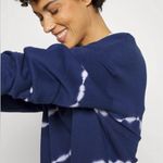 Athleta Sundown Sweatshirt Navy Blue Tie Dye Size S/P Photo 2