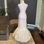 Women’s Mermaid Petticoat Hoop Underskirt for Wedding Dresses One Size Fits Most White Photo 5