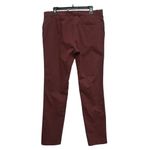 Lacoste Women’s Straight Leg Slim Fit Chinos Size 32 Maroon Wool Cotton NWT Photo 1