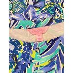 Lilly Pulitzer Womens Dress Blue Lula Bonnet Mini Floral A Line Resort Medium Photo 2