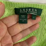 Ralph Lauren Lauren Linen V Neck Green Sweater Size Large Photo 2