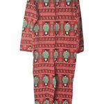 DEC 25 Christmas One Piece Pajamas Bodysuit Loungewear Penguins Adult Size Large Red Photo 1