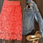 Solitaire Coral Boho Midi Skirt Photo 1