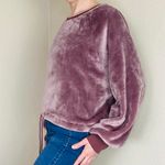 EXPRESS One Eleven Mauve Pink Velour Oversized Sweater Photo 3