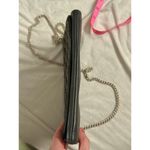 Vintage Bon Goût 70s Velvet Logo Crossbody Gray Black Silver Chain Leather Photo 10