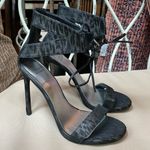 Stuart Weitzman NEW  Tynela Ankle Tie Sandal in Black Size‎ 9.5 Photo 5