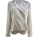 Talbots Vintage  Silk Satin Ivory Jacket Photo 0