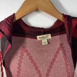 One World  Women 1X Plus Size NWT Brown Red Western Cardigan Aztec Country Hood Photo 3