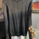 Metallic long sleeve pullover sweatshirt Gray Size M Photo 3