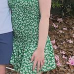 Green Floral Print Sundress Photo 0