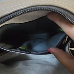 Hester Van Eeghen Amsterdam Leather Satchel Tote Gray Blue Crossbody Bag 16"x12" Photo 7