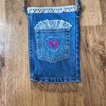 Handmade Western Cowgirl Sm Denim Shoulder Bag GUC OS Photo 3