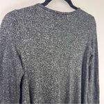 Derek Heart Tunic Dress Gray Knit Long Sleeve Criss Cross Neck Cozy Stretchy Photo 6