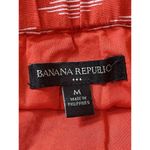 Banana Republic Orange Diamond Pattern Elastic Belted Waist Linen Cotton Skirt M Photo 8