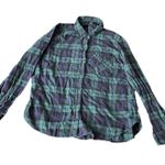 Forever 21 Green and Navy Flannel Photo 1