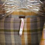 Free People  Embroidered Magical Plaid Buttondown Shirt Size XS Photo 9