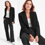 Everlane  Italian wool double button blazer black Sz 0 Photo 1