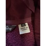 Eddie Bauer Women Full Zip Fleece Sweater Jacket Mock Neck Size 2XL Burgundy Photo 9