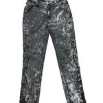 Soft Surroundings Y2K hip hugging acid wash floral embroidered rhinestone stretch skinny jeans 28 Photo 11