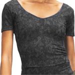 Lululemon  Align T-Shirt Hideaway Camo Deep Coal Cropped Short Sleeve Size 4 Photo 5