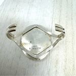 E YAZZIE Navajo sterling silver, onyx cuff bracelet, 47.2g Silver Photo 7