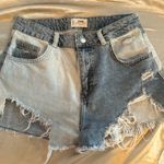 boutique two tone jean shorts Size 4 Photo 0