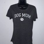 Modern Lux Gray Dog Mom T-shirt Photo 0