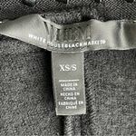 White House | Black Market Whipstitch Ruana Women’s Size XS/S Poncho Black Wool Photo 12