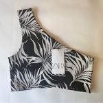 ZARA  Women’s One Shoulder Palm Print Jacquard Cross Over Crop Top Sz M  
NWT Photo 2