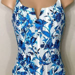 Red Carter New.  floral swimsuit. Large. Retails $168 Photo 0
