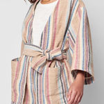 Faherty  Mykonos jacket surfrider stripe medium NWT Photo 0