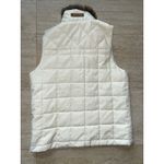 Ralph Lauren Lauren  Womens Medium Vest Cream‎ Quilted Fur Collar Full Zip Photo 4