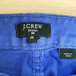 J.Crew Matchstick Stretch Denim Crop Jeans in‎ Royal Blue, Size 26 Blue Photo 3
