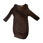 Balenciaga Paris Knit Dress Long Sleeve Sheer Stripe Dark Black Size 38 size S Photo 0