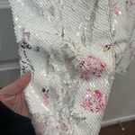 Likely FLAWED  White Floral Sequin Reese Dress Size 2 US $248 Photo 5