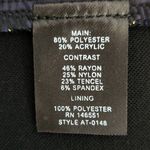  Metallic Navy Tweed Top Size Small NWOT Ava Dressy Tweed Blouse Photo 7