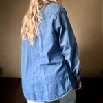 Harley Davidson Vintage Harley-Davidson Denim Blue Button-Up Shirt Women’s L Photo 3
