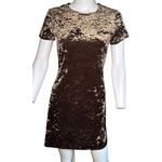 90’s Y2K Byer Too! California Short Sleeve brown velvet mini dress small​​​​​​​ Photo 1