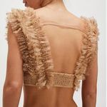 Free People  Sosha Party Womens  Top Gold Sz XS Photo 1