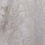 Saks 5th Avenue Saks Fifth Avenue White Lace short sleeved Top sz XSp Photo 2