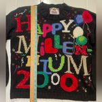 Tiara International  1999 Y2K Vintage New Years Eve Chunk Knit Sweater, EUC, Sz M Photo 3