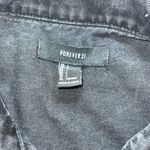 Forever 21  Women's Black Studded Denim Jacket Size L Casual Photo 6