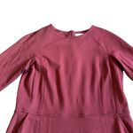 LK Bennett  Liya Dress Cabernet Red Sheath Fitted 3/4 Sleeves Size 4 Women's Photo 3