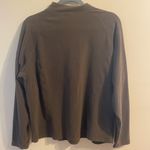 Womens L.L. Bean‎ 0FPU3 Misses Size XL Brown 1/2 Zip Fleece Pullover Photo 3