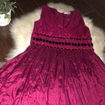 Spiegel  fuchsia dress with gemstones in waistline Photo 4