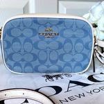 Coach NWT Mini Jamie Camera Bag In Signature Chambray CA732 Photo 0