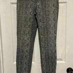 Bebe Black Snakeskin Print Black/Grey Skinny Jeans Size 27 low rise stretch Photo 0