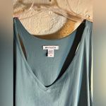 Athleta  NWT Swing Forward pleated tank, size 1X turquoise and black, vneck Photo 2