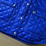 J.Crew EUC Royal Blue Quilted Down Puffer Vest Winter Outerwear Womens M Photo 3