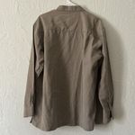 M.E. Sport Collection Brown Plaid Long Sleeve Shirt Size L Photo 4